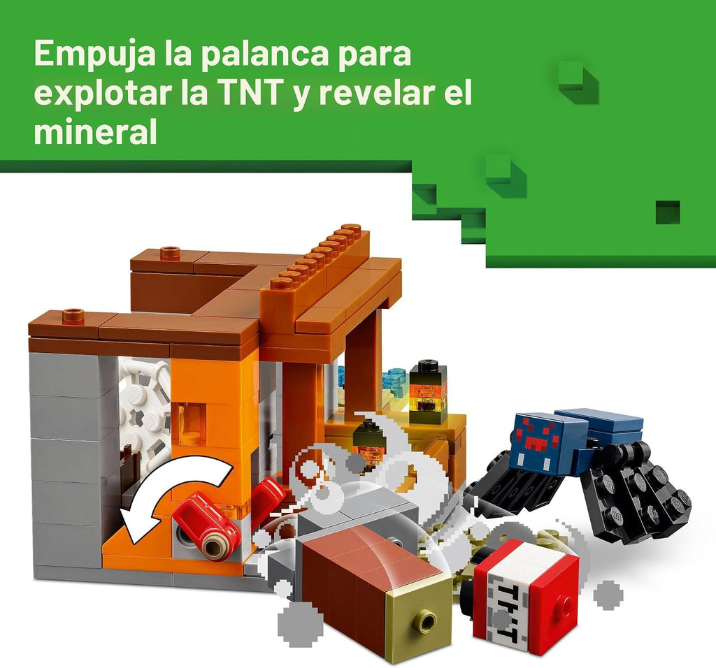 LEGO Minecraft La Expedición Minera del Armadillo - Figuras de Jugu...