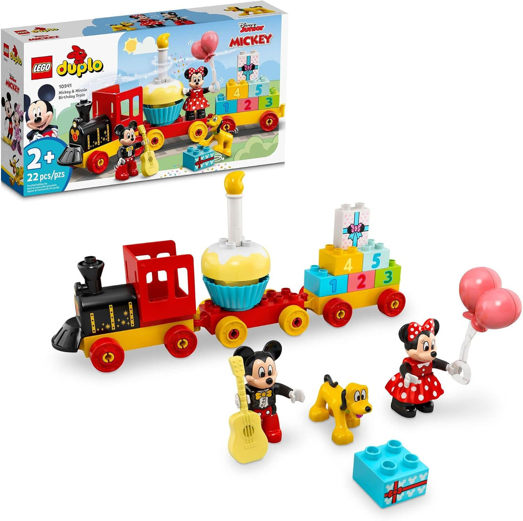 LEGO DUPLO Disney Mickey &amp; Minnie Tren de cumpleaños 10941 - Ju...