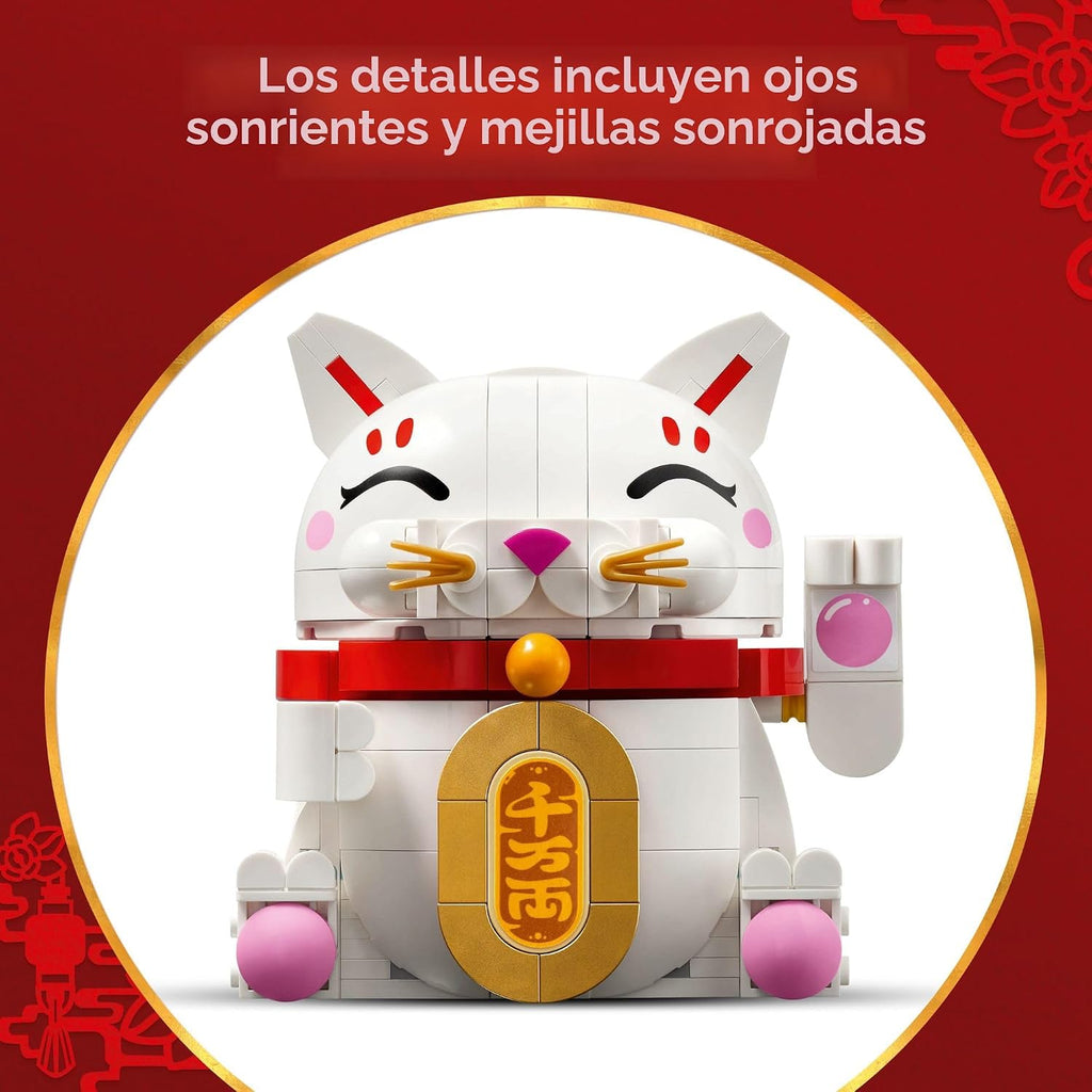 LEGO Juguete de Construcción Lucky Cat para niñas y niños - Gato so...