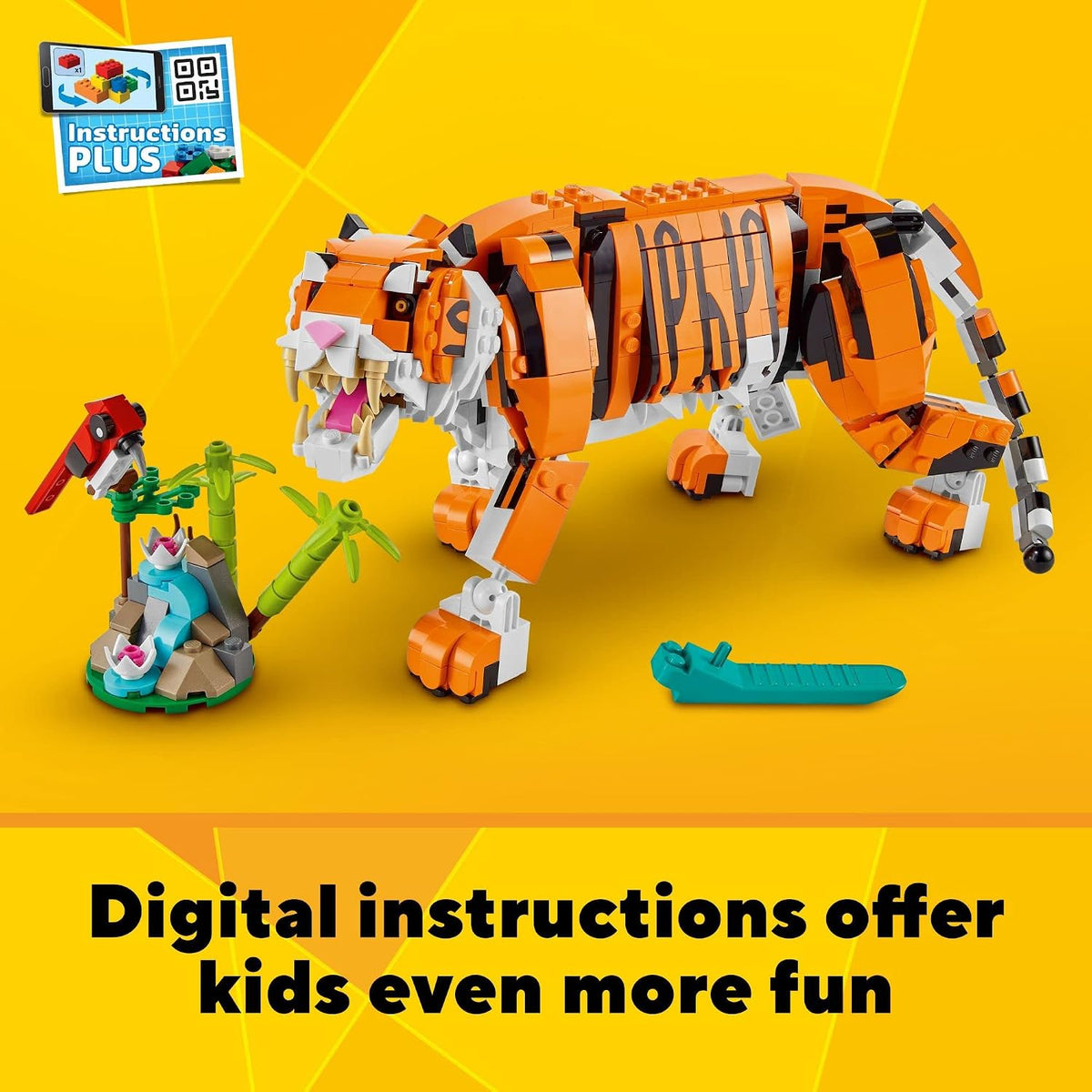 LEGO Creator 31129 - Juego de construcción de tigre majestuoso 3 en...