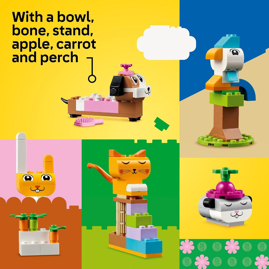 LEGO Classic Mascotas Creativas, Juguete de Animales de Bloques de...
