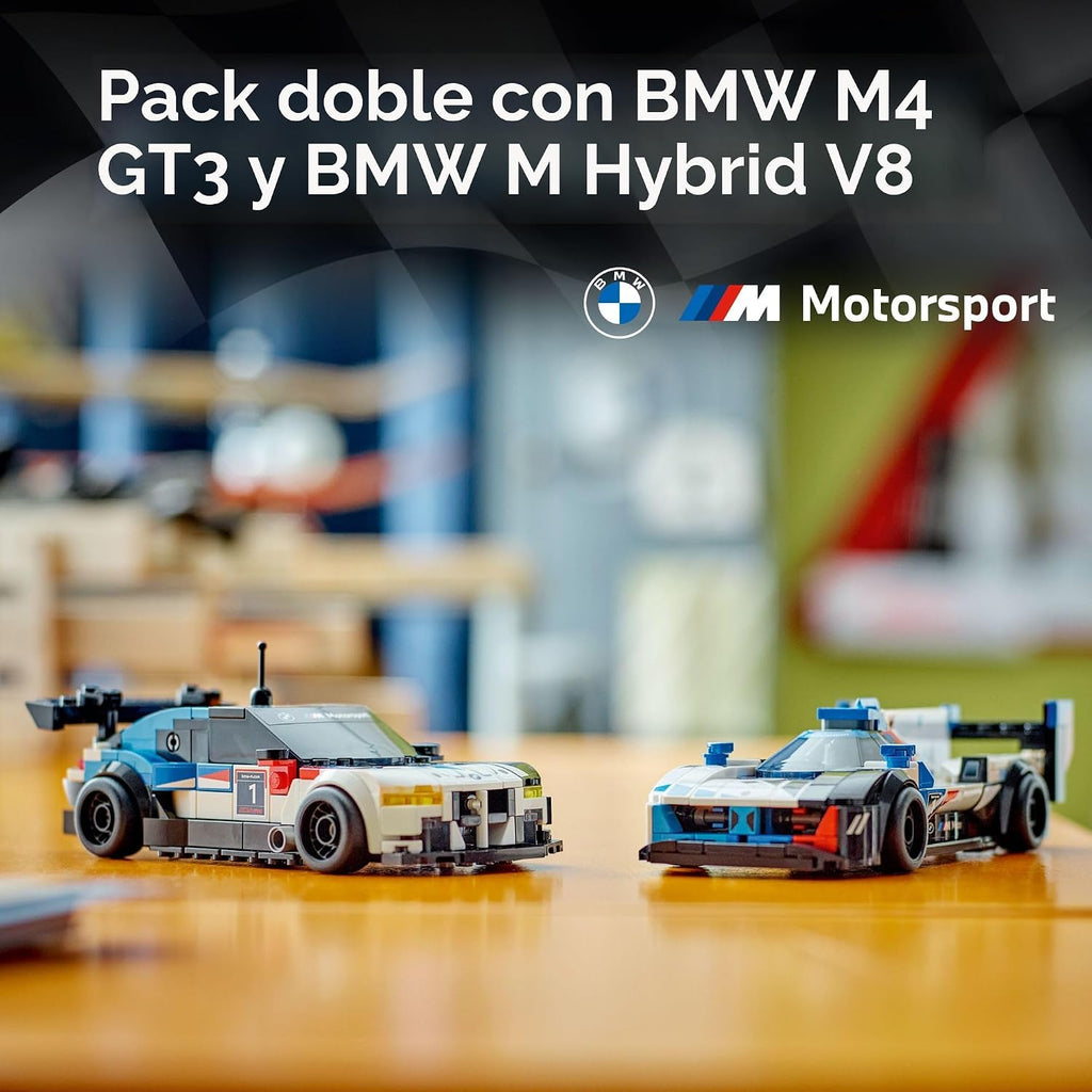 LEGO Speed Champions BMW M4 GT3 y BMW M Hybrid V8, auto de juguete...