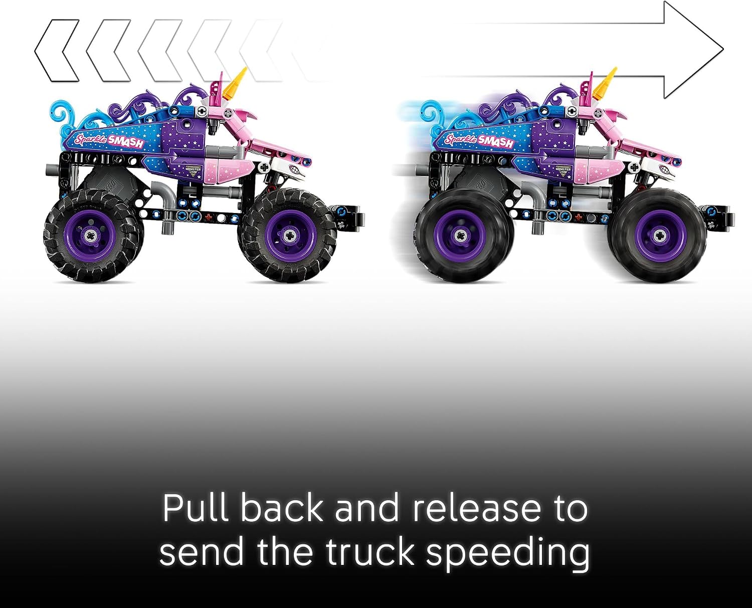 LEGO Technic Monster Jam Sparkle Smash Camión de Juguete con Retroc...