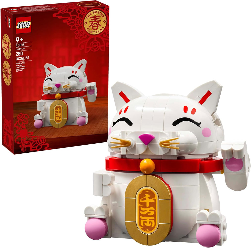 LEGO Juguete de Construcción Lucky Cat para niñas y niños - Gato so...