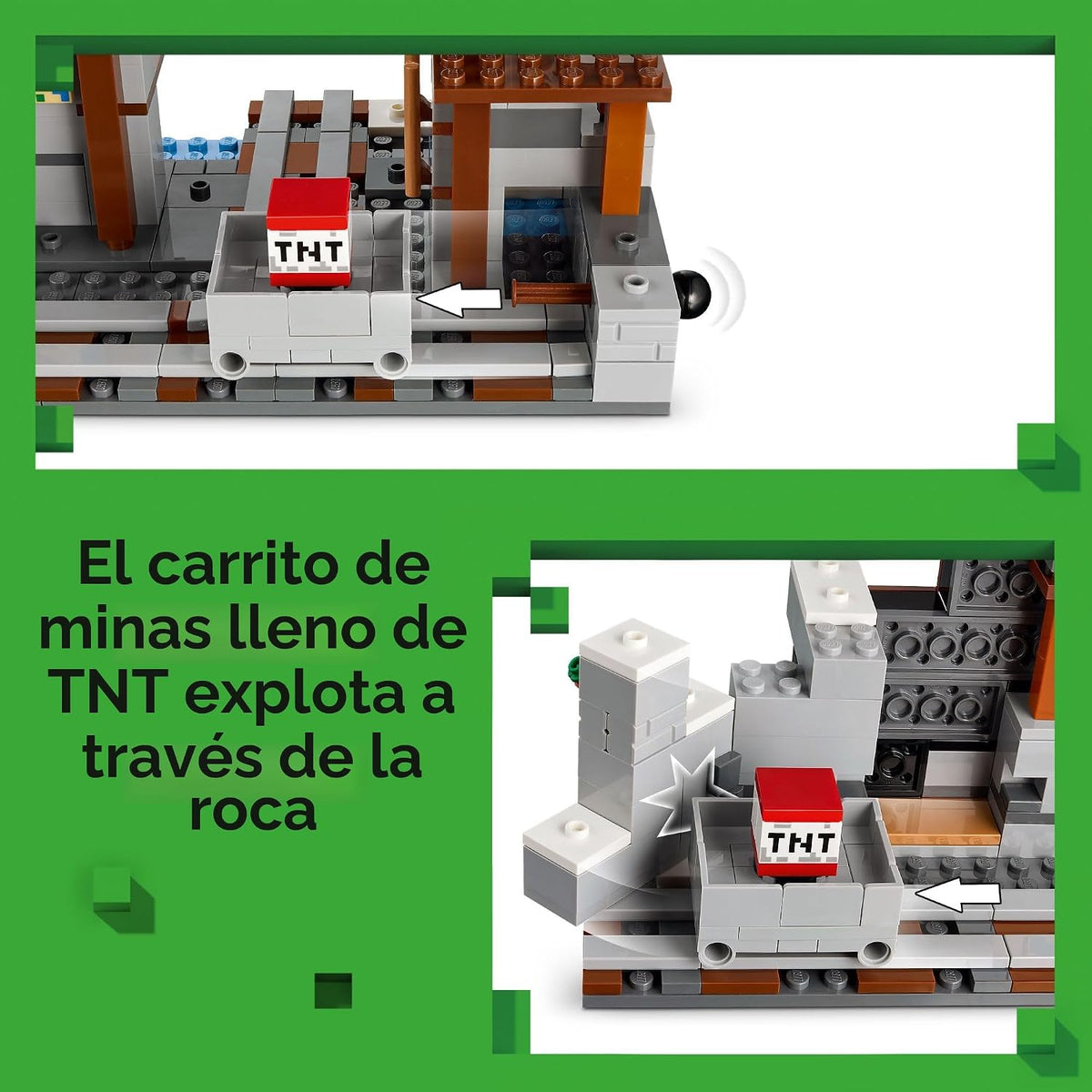LEGO Minecraft The Pickaxe Mine Juguete para Niños - Juego de const...