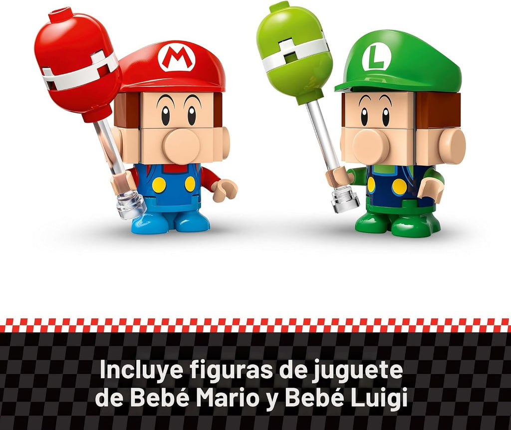 LEGO Super Mario: Mario Kart Baby Mario vs. Baby Luigi, juego de co...
