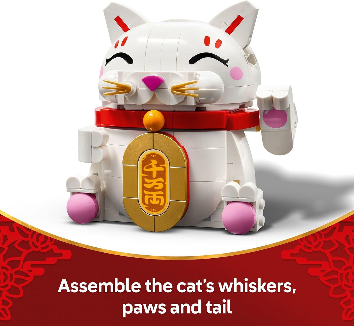 LEGO Juguete de Construcción Lucky Cat para niñas y niños - Gato so...