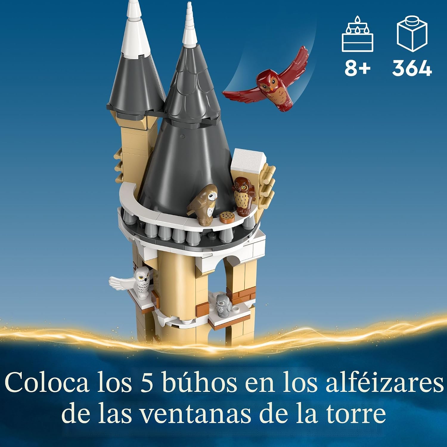 LEGO Harry Potter Castillo de Hogwarts con leonera, juguete de fant...