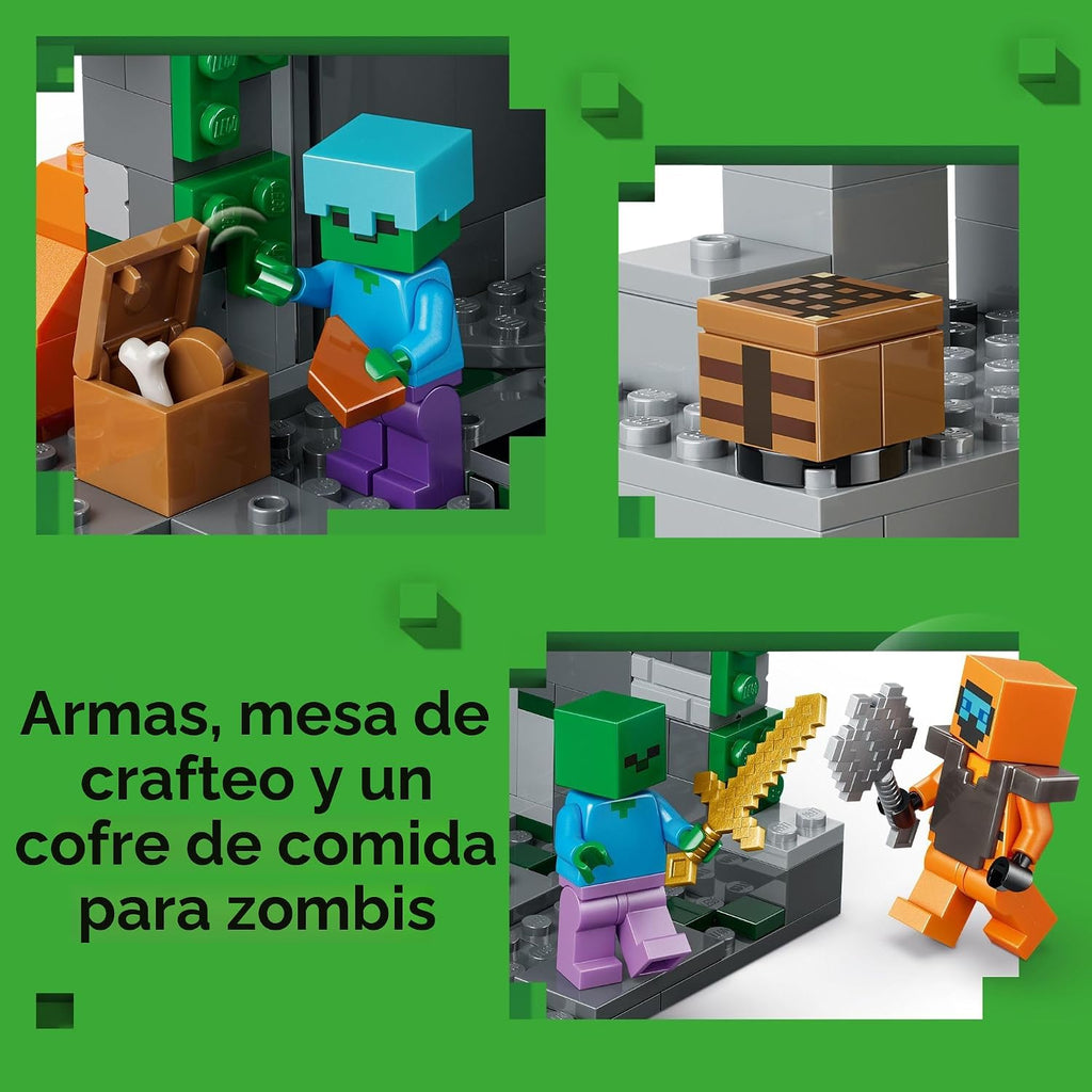 LEGO Minecraft Zombie Dungeon - Juguete de construcción y simulació...