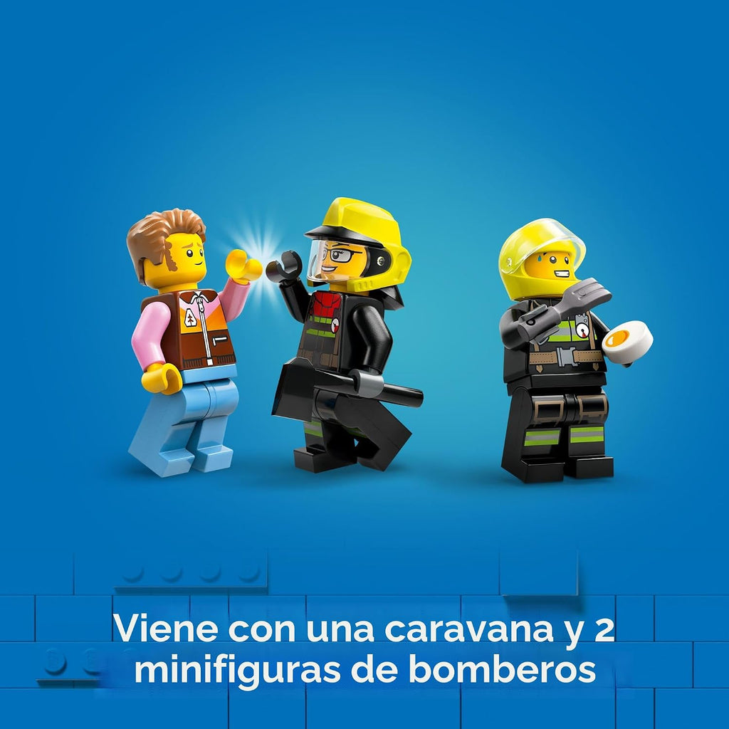 LEGO City Camión de Bomberos 4x4 con Bote de Rescate Juguete para N...
