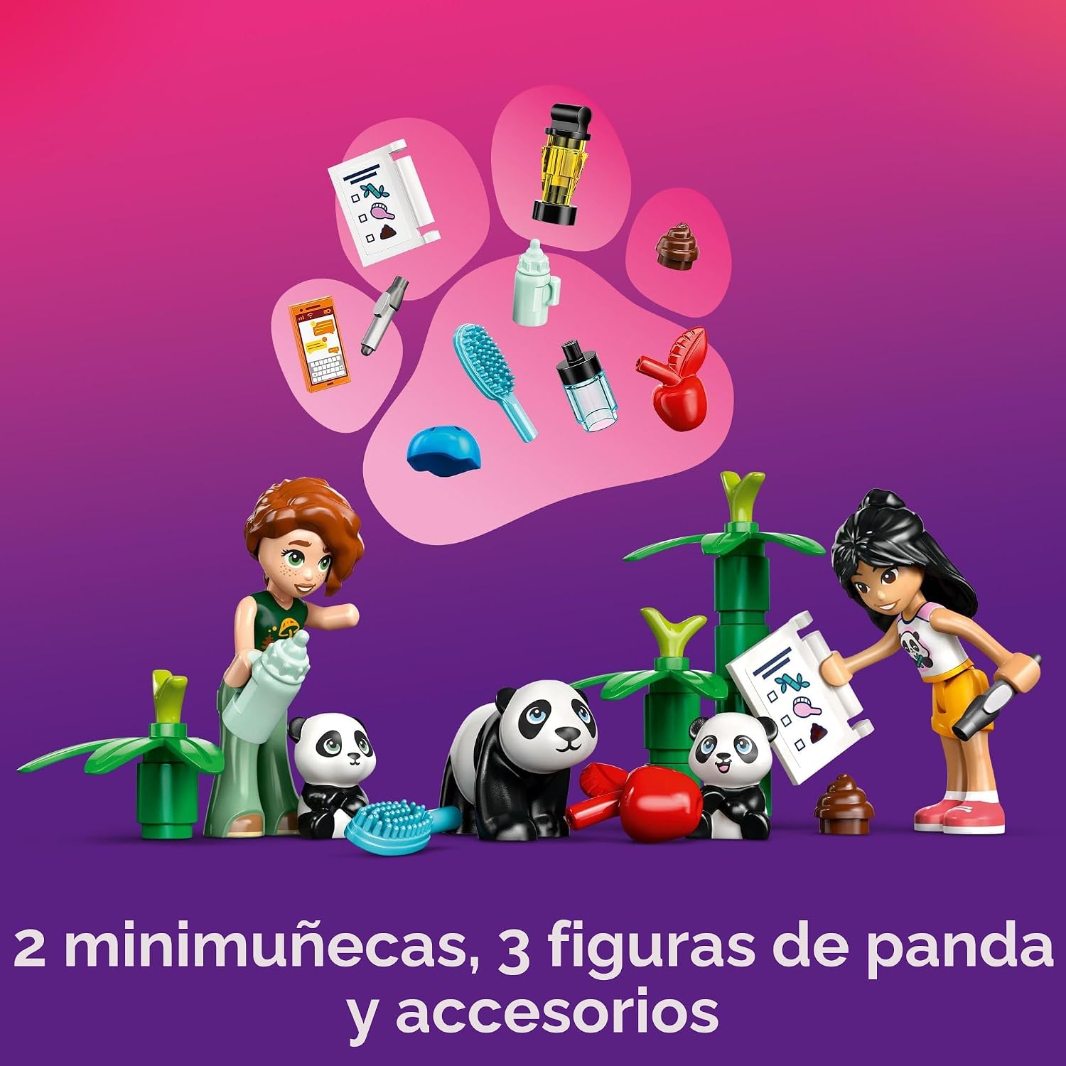 LEGO Friends Santuario de Pandas Cuidado de Animales Juego de Const...