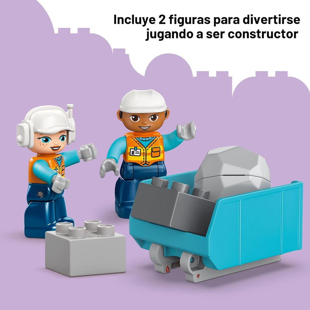 LEGO DUPLO Town - Vehículos de construcción 3 en 1 para niños peque...