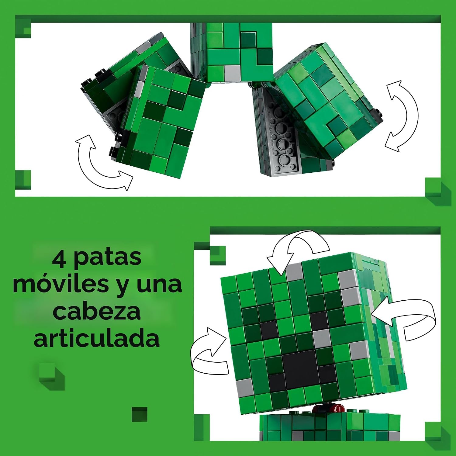 LEGO Minecraft The Creeper - Juguete de construcción para niños, ju...