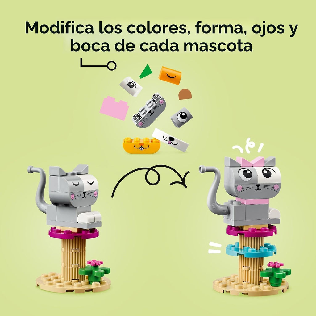 LEGO Classic Mascotas Creativas, Juguete de Animales de Bloques de...