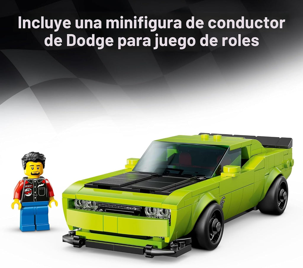 LEGO Speed Champions Dodge Challenger SRT Hellcat Juguete de Auto D...