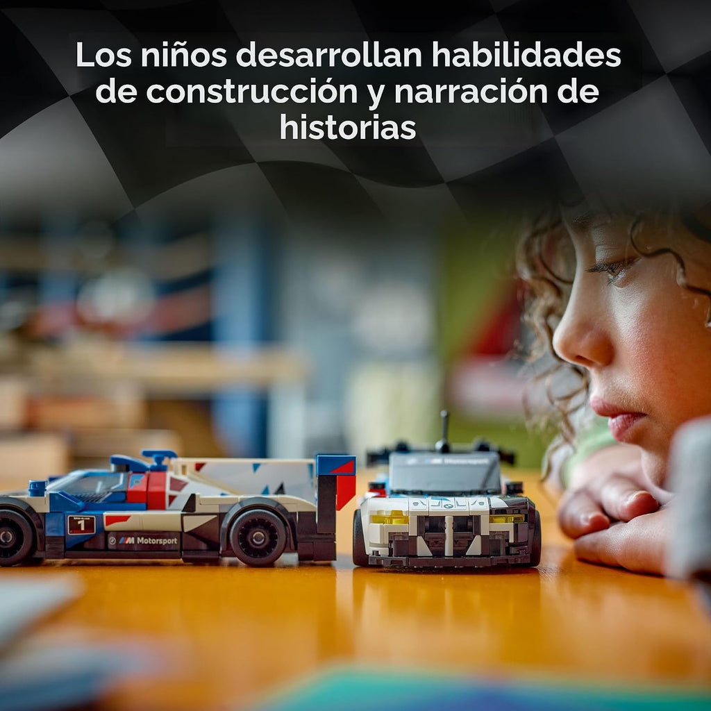 LEGO Speed Champions BMW M4 GT3 y BMW M Hybrid V8, auto de juguete...