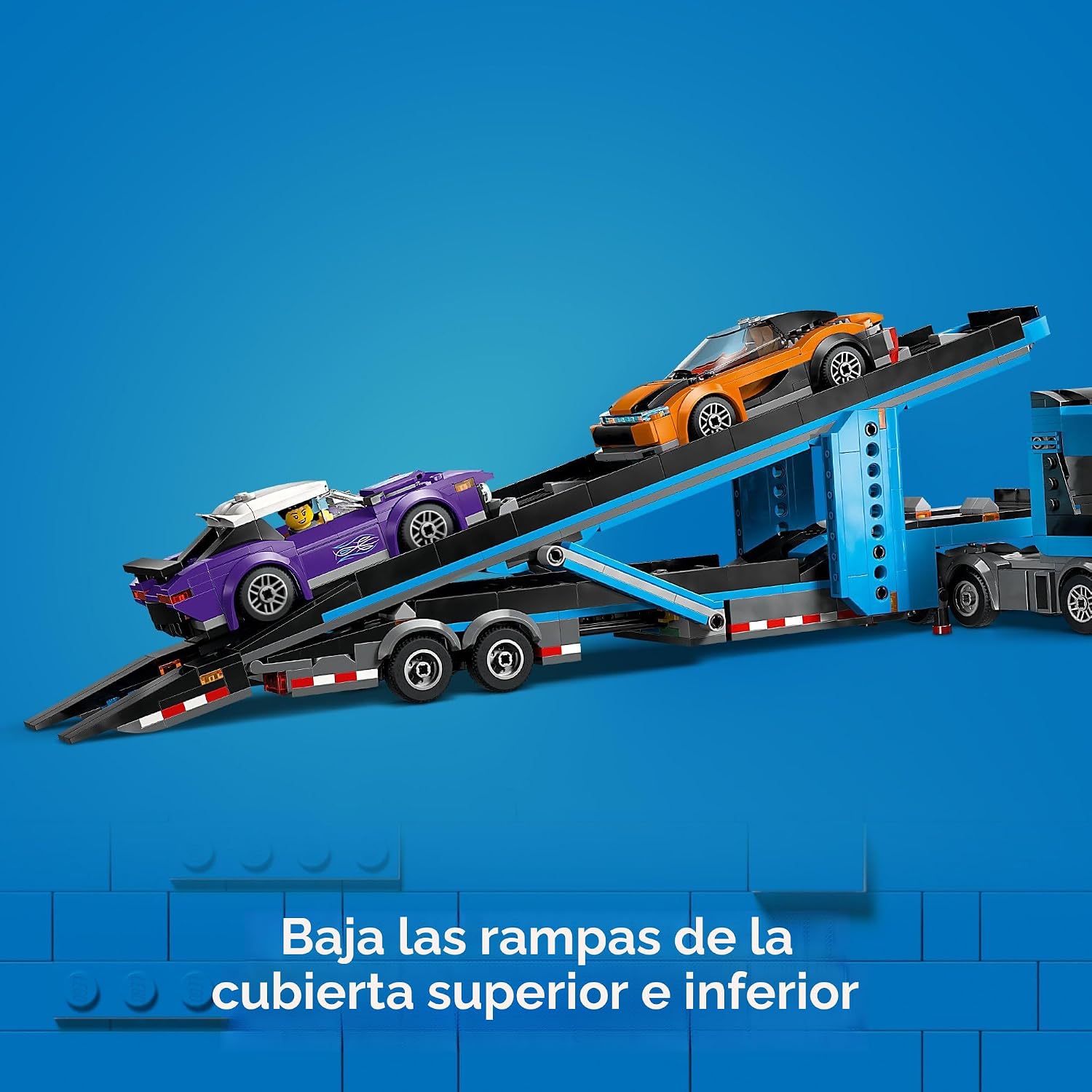 LEGO City Camión Transportador de Autos con Autos Deportivos Juego...