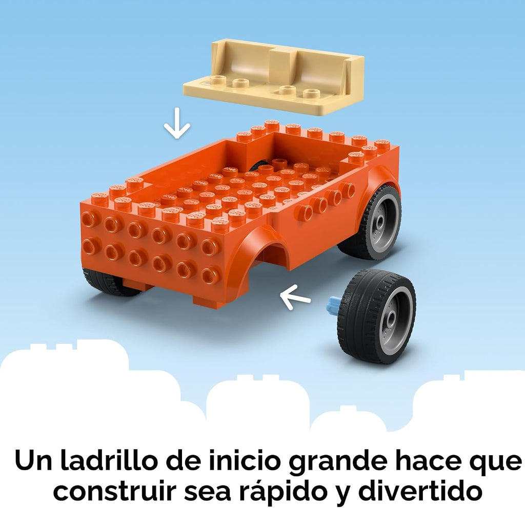 LEGO Bluey: Viaje en Auto Familiar y Playa de Bluey - Juguete de Co...