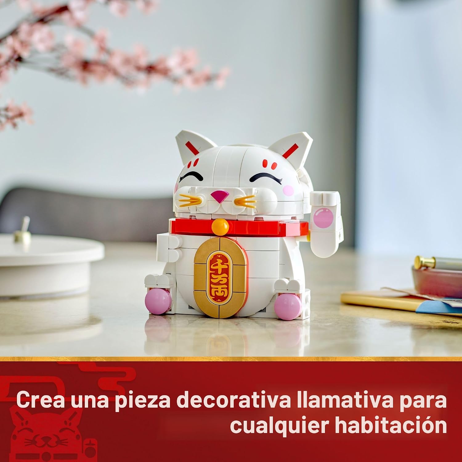 LEGO Juguete de Construcción Lucky Cat para niñas y niños - Gato so...