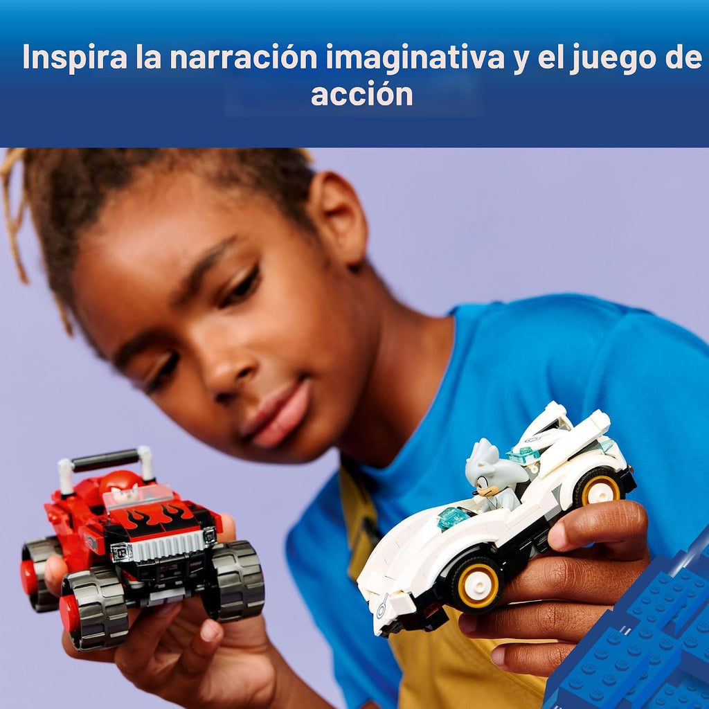 LEGO Sonic The Hedgehog Vehículo de Silver vs. Camión Monstruo de K...