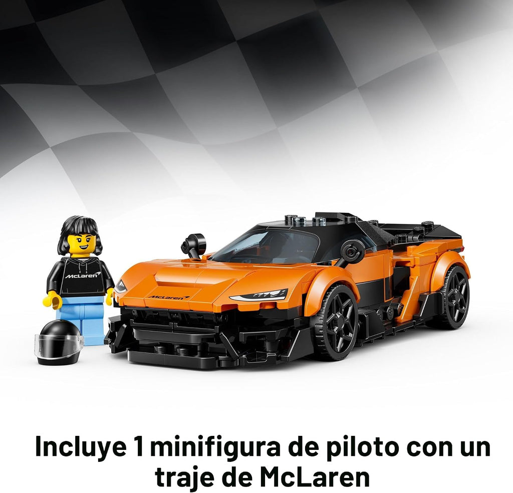 LEGO Speed Champions McLaren W1 - Juguete de auto de carreras para...