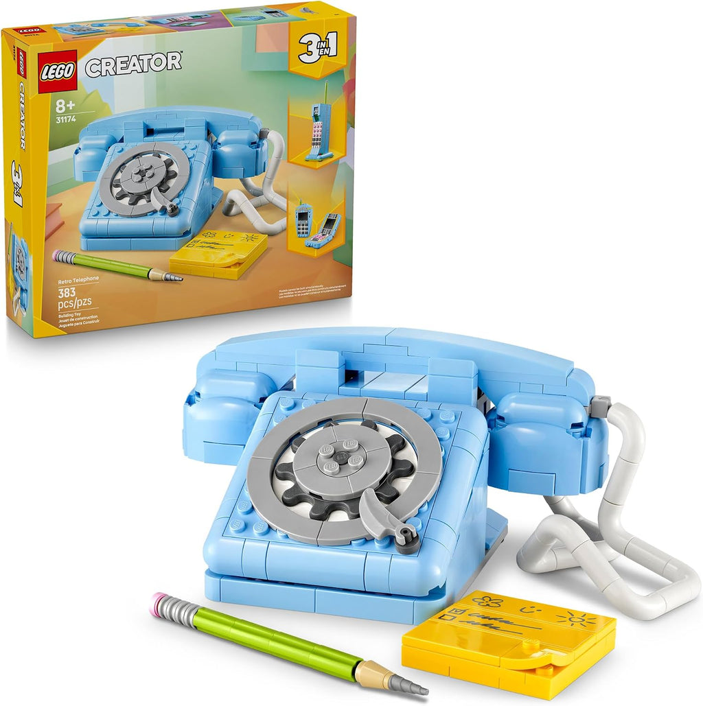 LEGO Creator 31174 - Teléfono retro 3 en 1 para niños, decoración d...