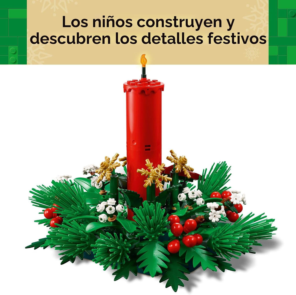 LEGO Decoración de Mesa Navideña - Juguete de Construcción para Niñ...