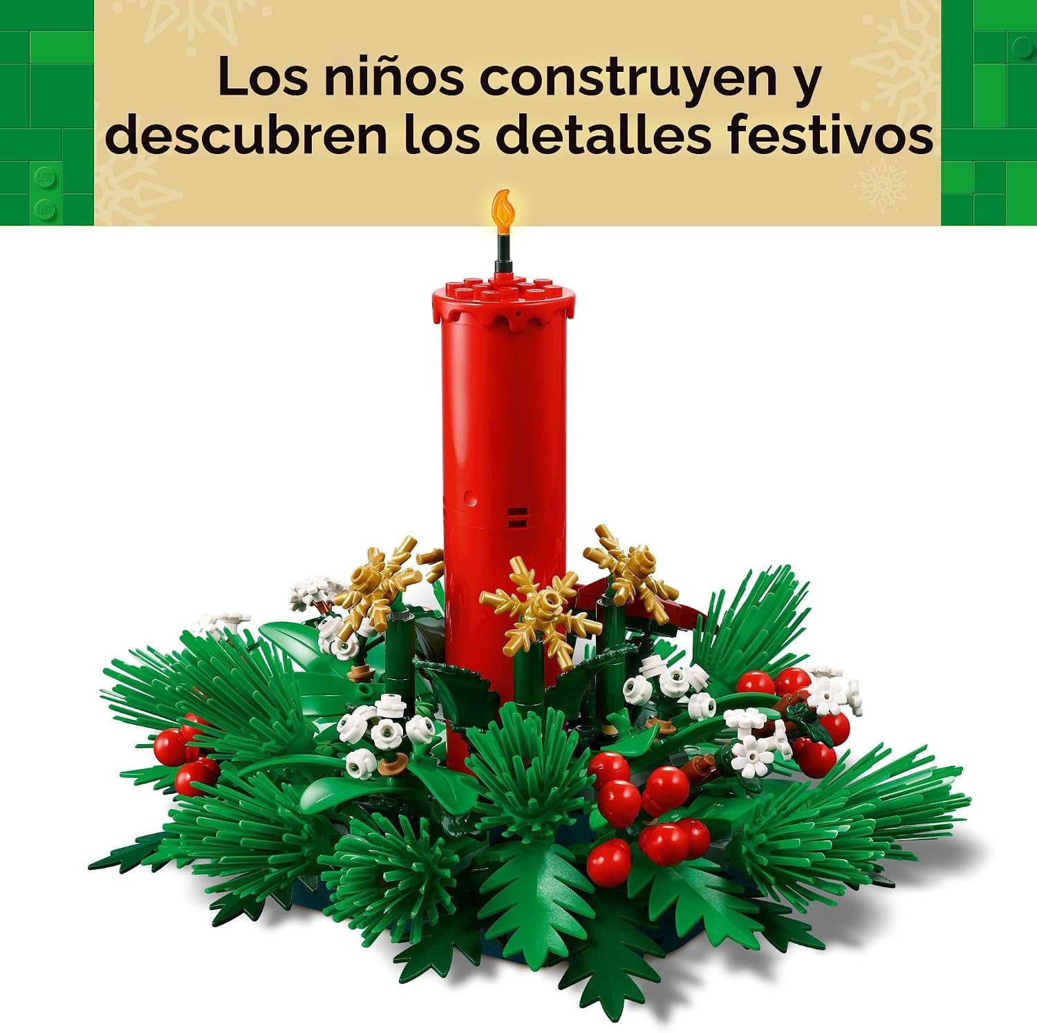 LEGO Decoración de Mesa Navideña - Juguete de Construcción para Niñ...
