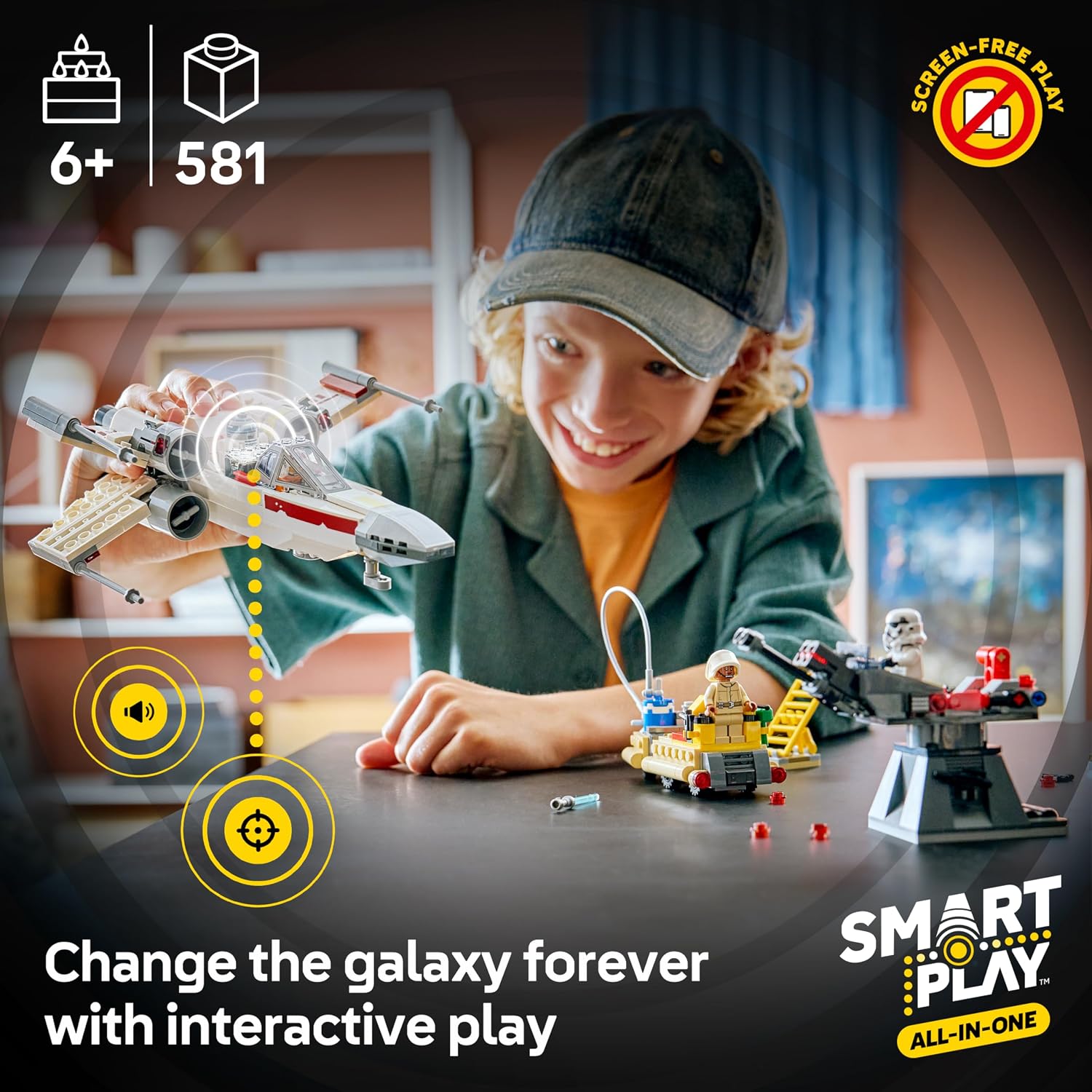 LEGO Star Wars SMART Play: Luke's Red Five X-Wing - Juguete int...