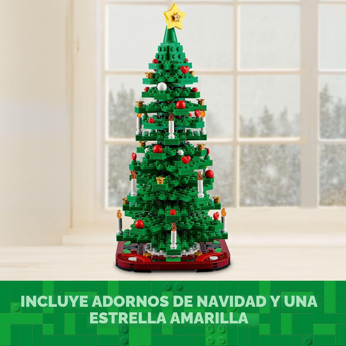 LEGO Árbol de Navidad - Juguetes de Construcción para Niños, Niños...