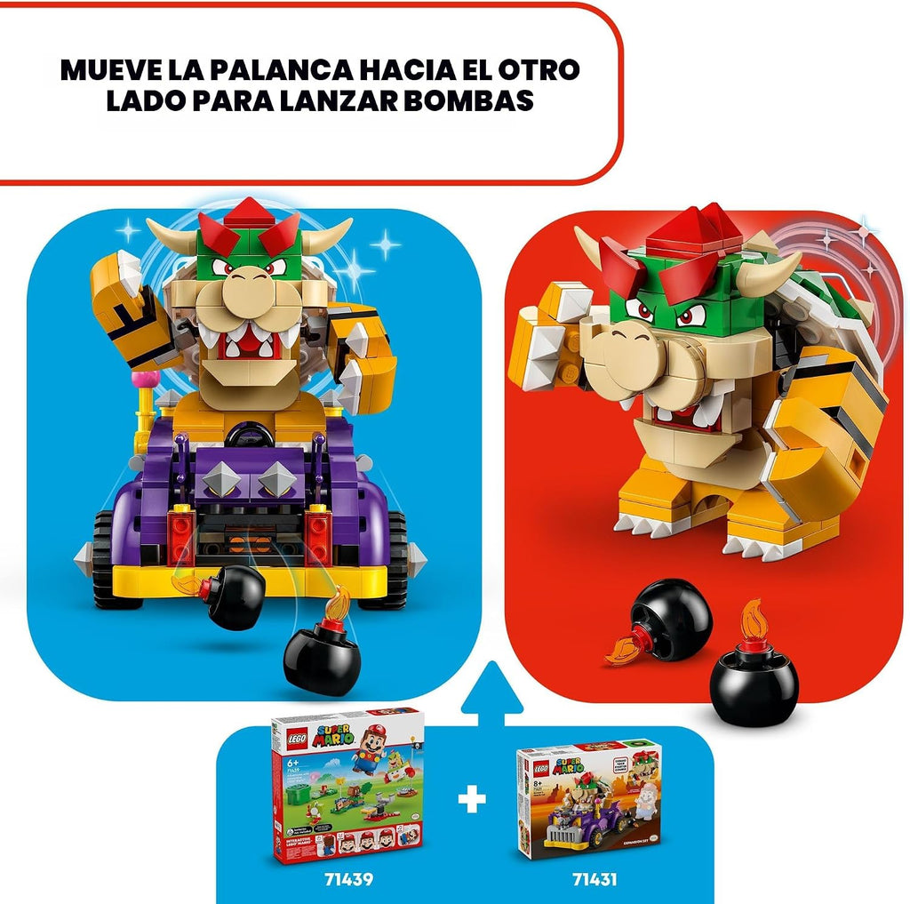 LEGO Super Mario Conjunto de Expansión de Coche Muscular de Bowser...