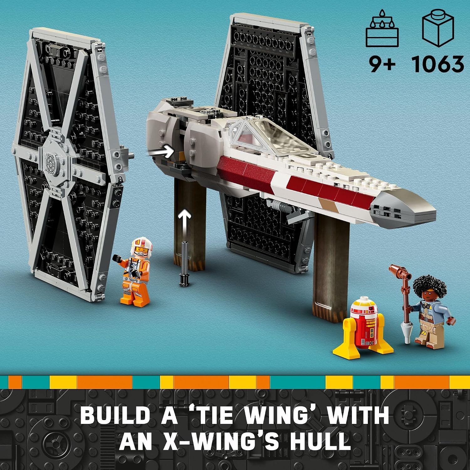 LEGO Star Wars TIE Fighter &amp; X-Wing Mash-Up - Juguetes de const...