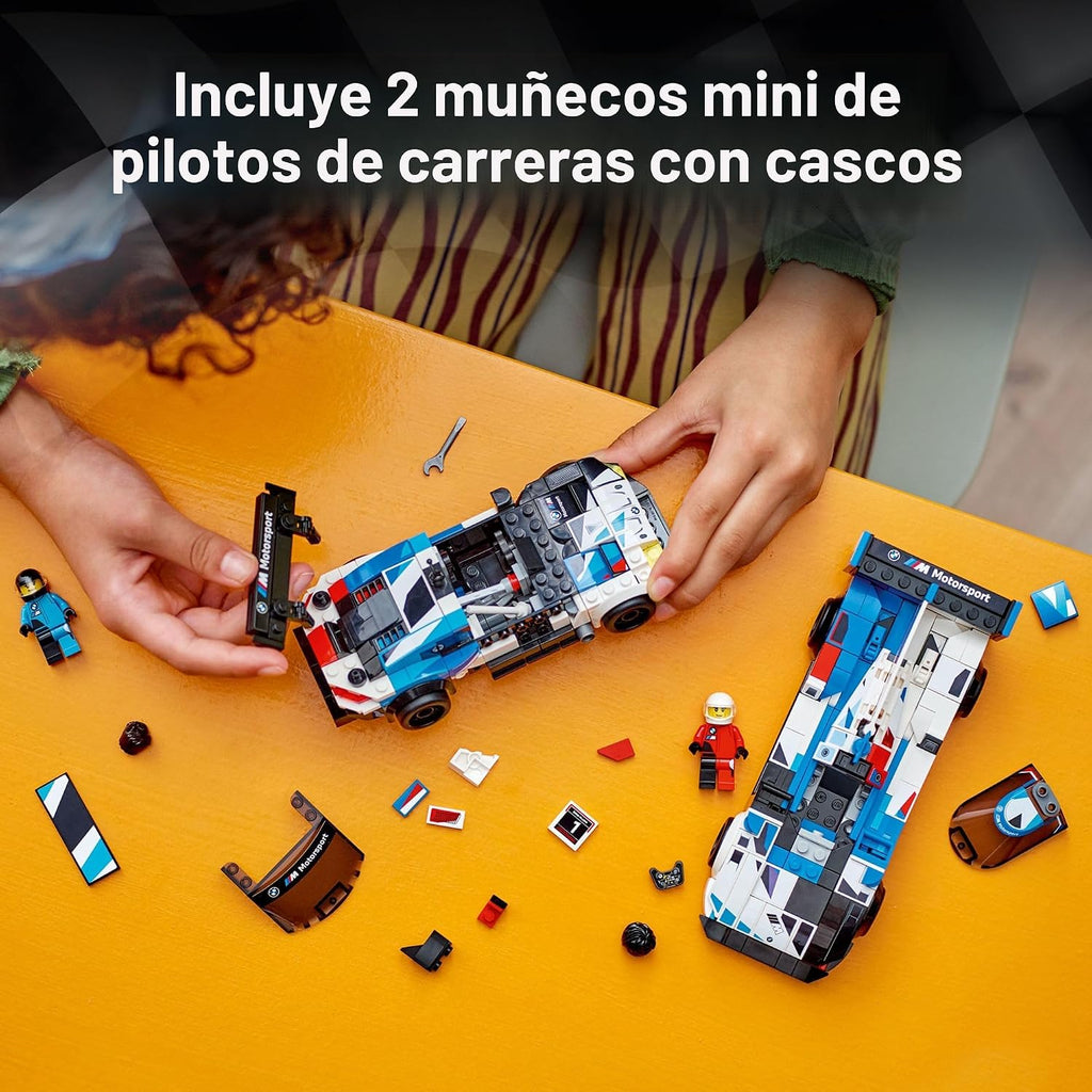 LEGO Speed Champions BMW M4 GT3 y BMW M Hybrid V8, auto de juguete...