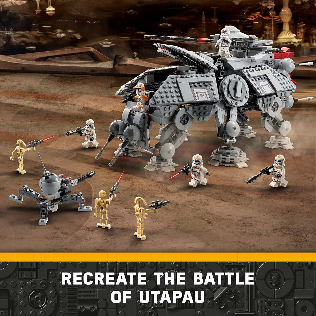 LEGO Star Wars at-TE Walker 75337 Juguete posable, juego de La veng...