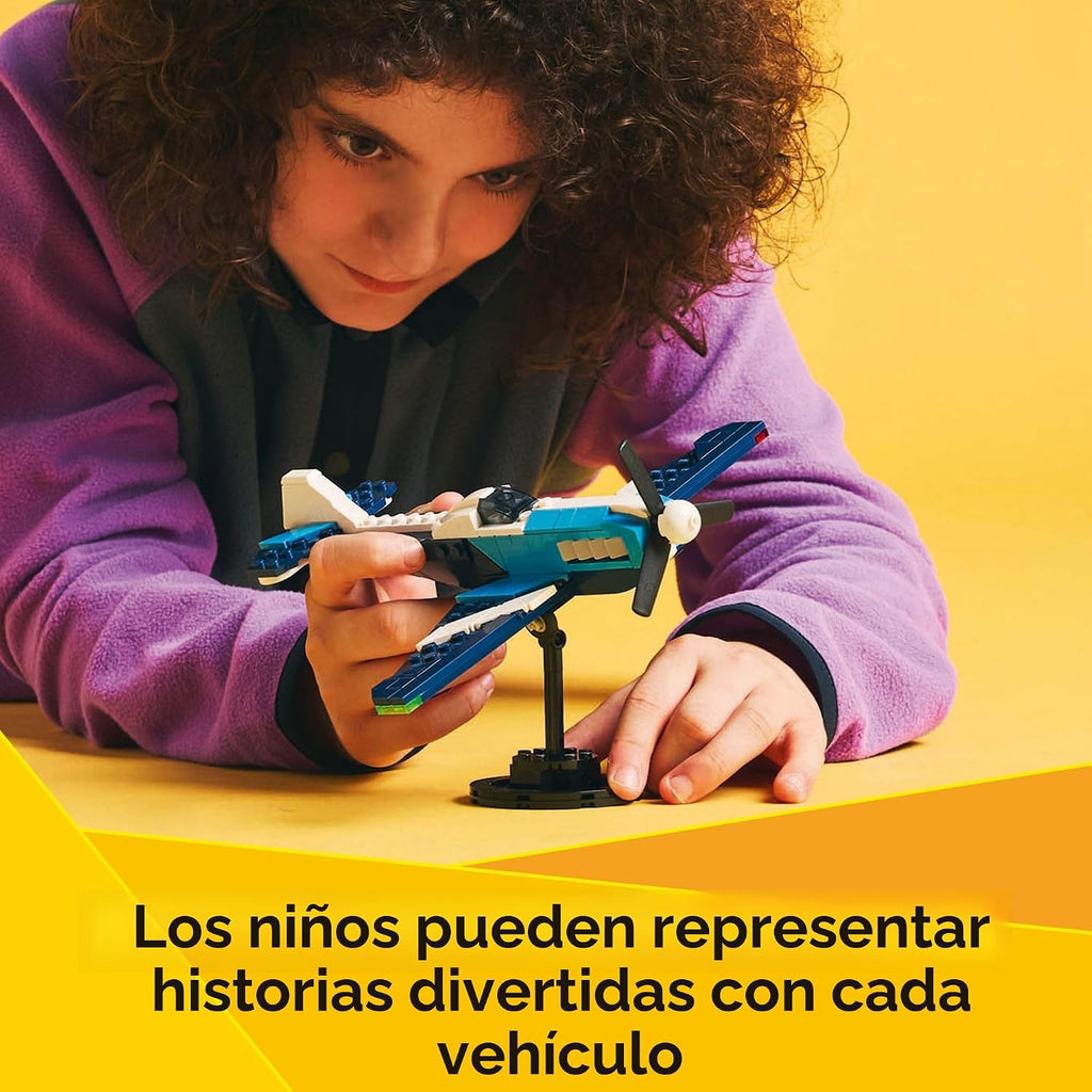 LEGO Creator 3 en 1 Avión de Carrera de Aviones Juguete - Juguete d...