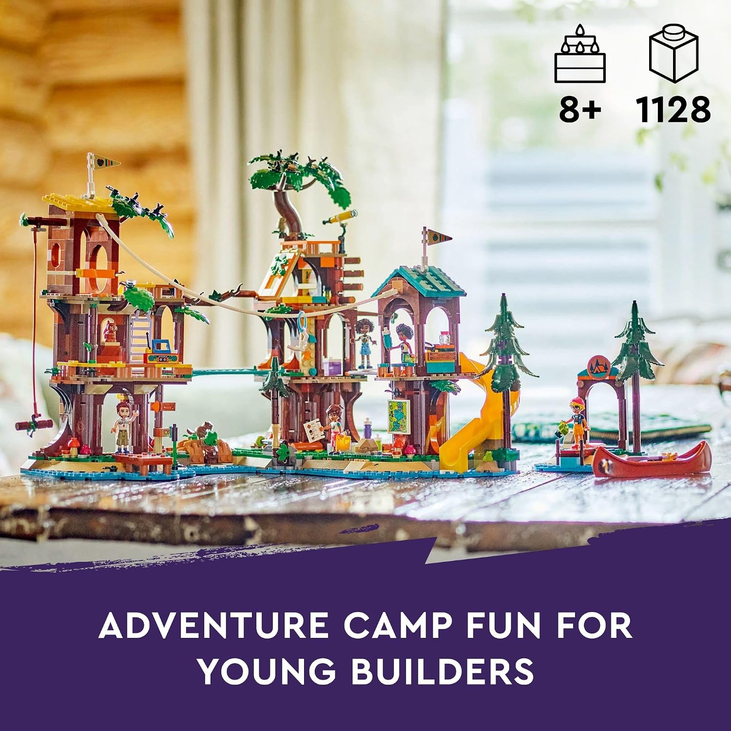 LEGO Friends Adventure Camp Casa del Árbol Juguete de Construcción...