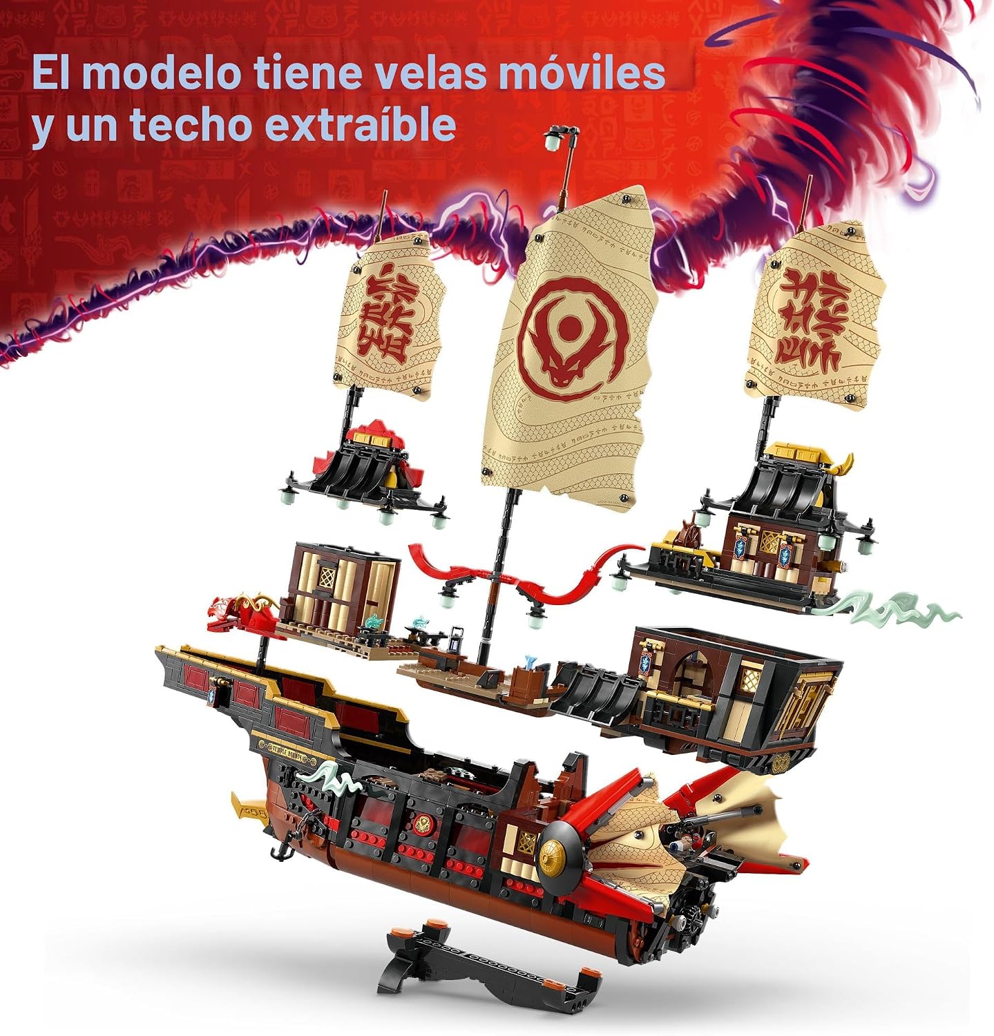 LEGO NINJAGO El juguete de construcción del Templo Bounty - Barco m...