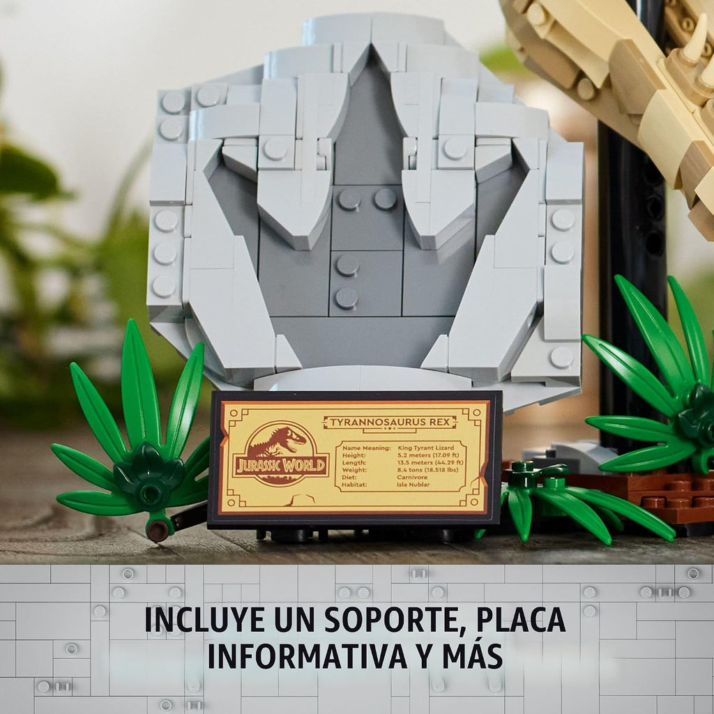 LEGO Jurassic World Fósiles de Dinosaurios: Cráneo de T Rex - Jugue...