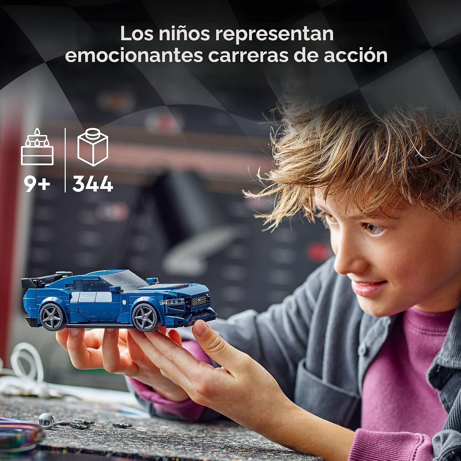 LEGO Speed Champions Ford Mustang Dark Horse Coche Deportivo de Jug...