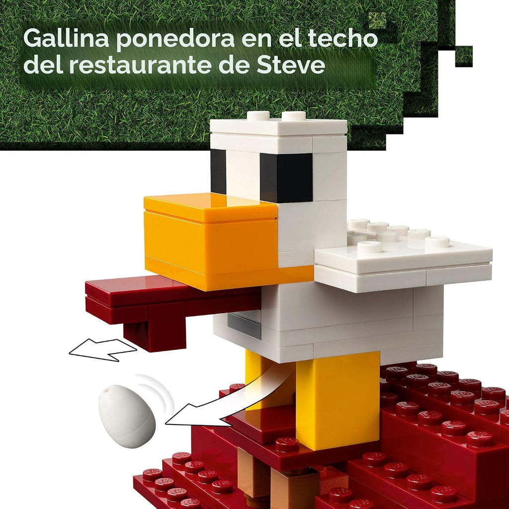 LEGO Minecraft El Ataque del Globo Ghast a la Aldea - Juego de Cons...