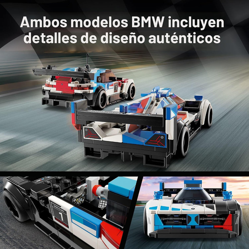 LEGO Speed Champions BMW M4 GT3 y BMW M Hybrid V8, auto de juguete...