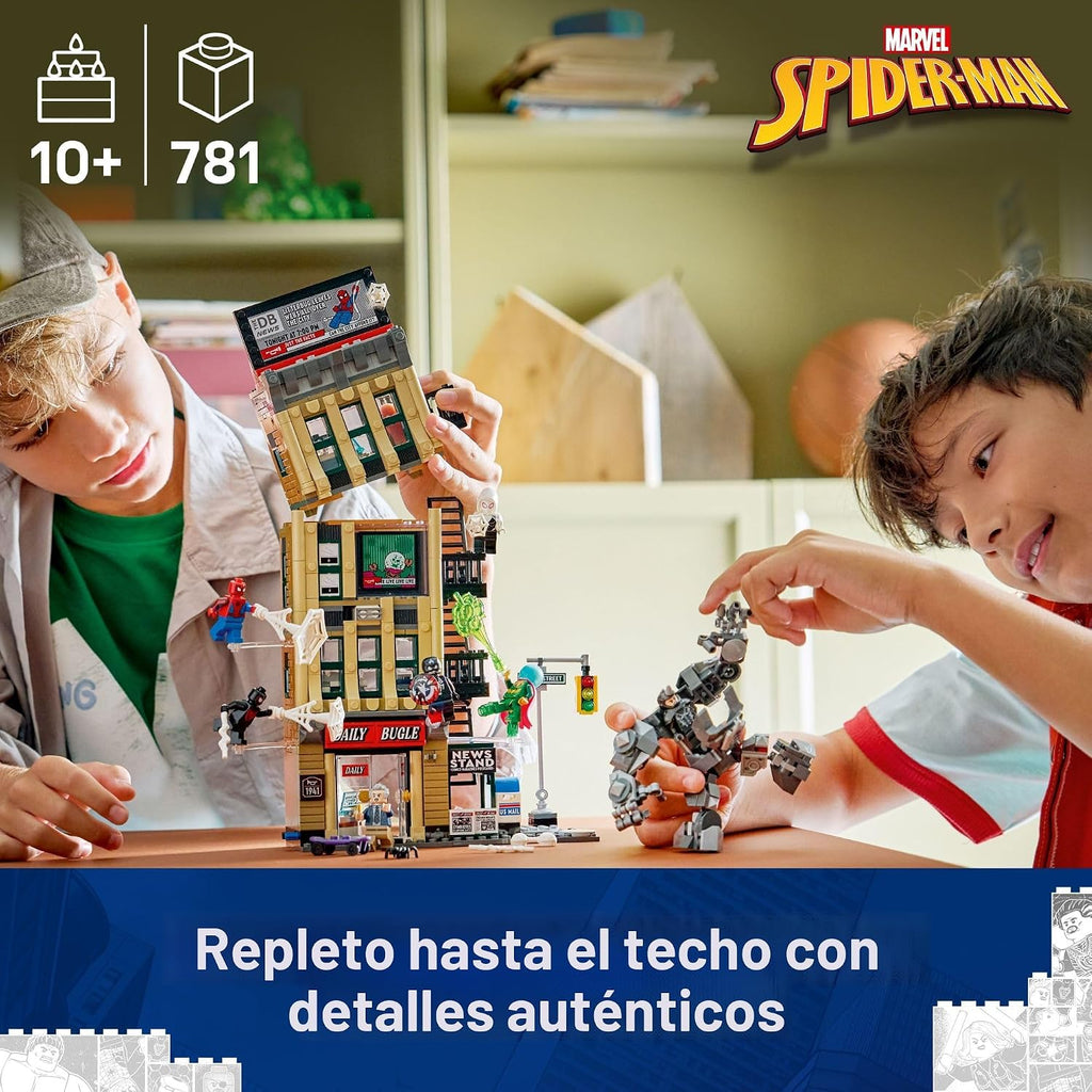 LEGO Marvel Spider-Man vs. Mysterio: The Daily Bugle Building Toy -...