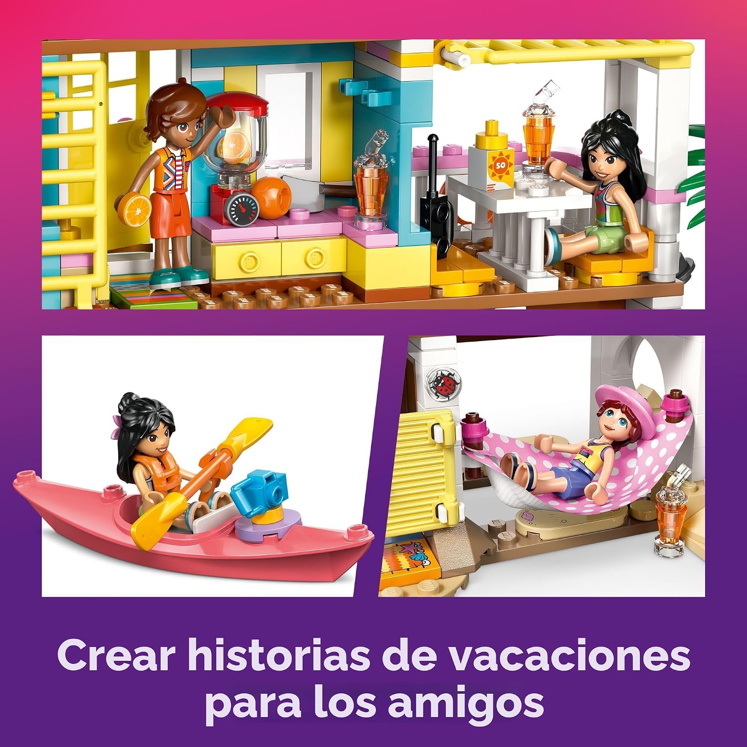 LEGO Friends Beach House with Seals - Juguete de construcción para...
