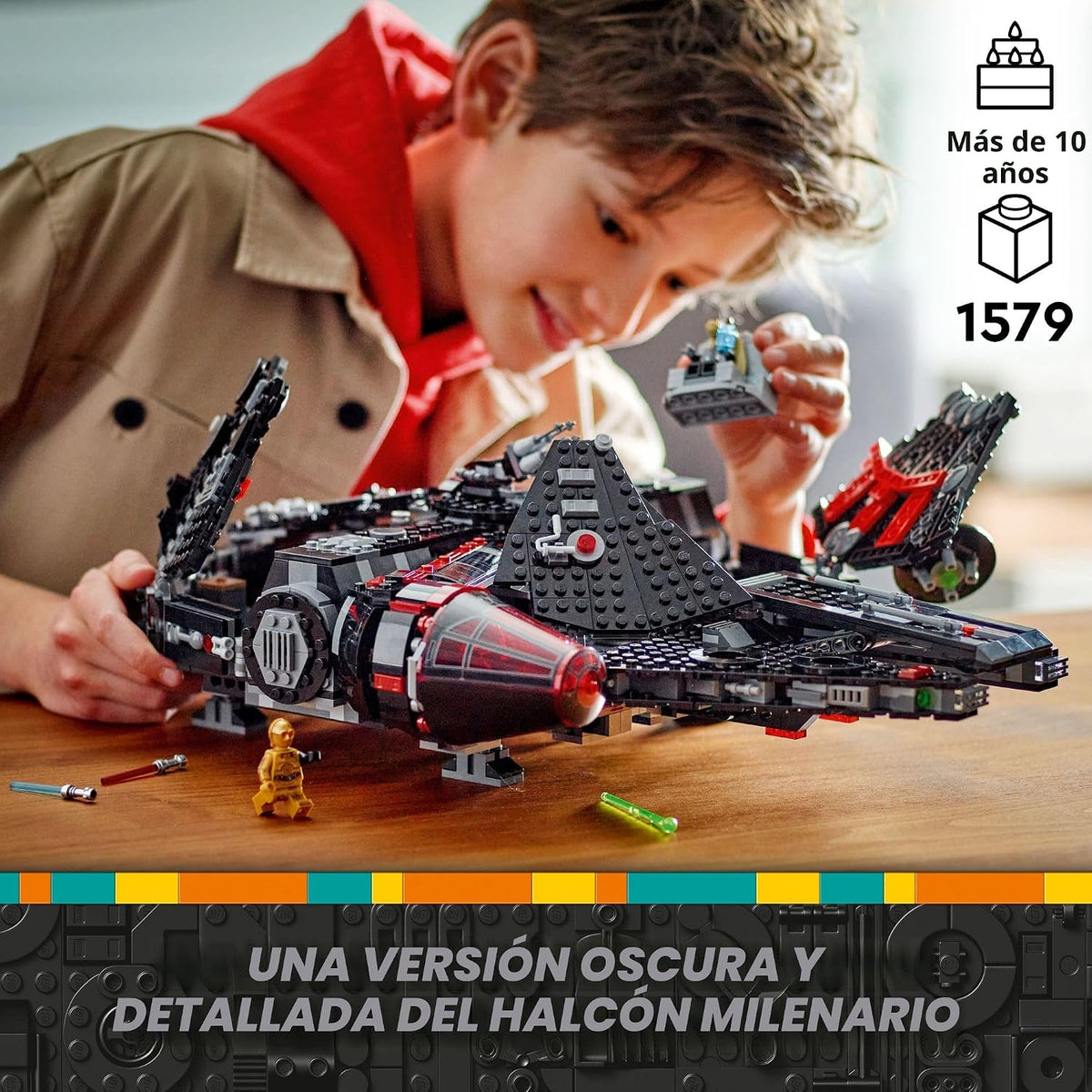 LEGO Star Wars El Halcón Oscuro Edificable Starship \u2013 Conjunto...