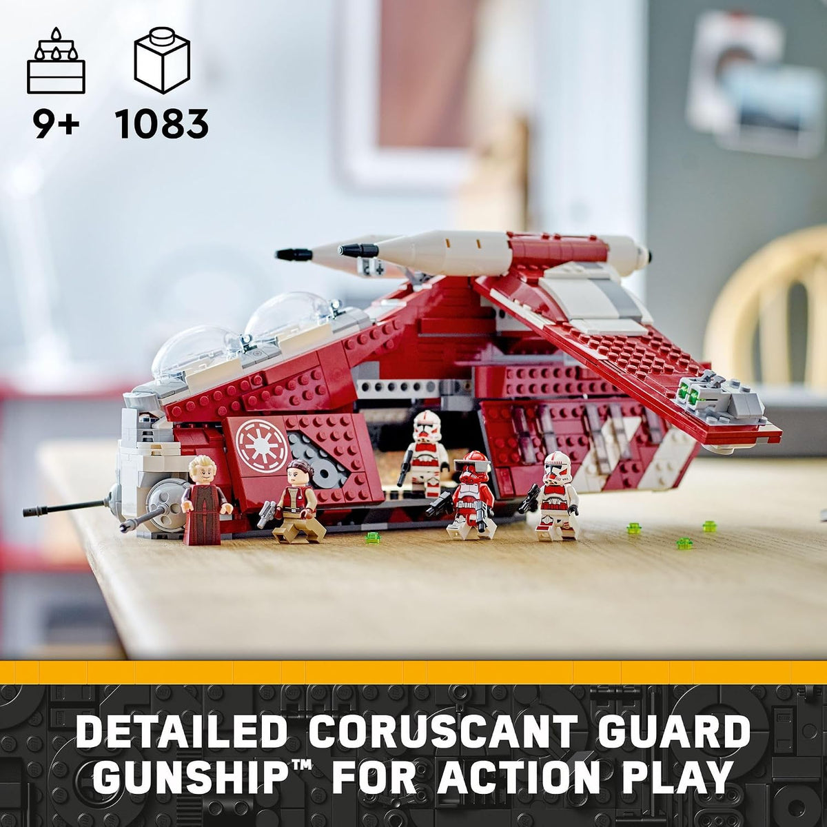 LEGO Star Wars Nave de combate Coruscant Guard 75354 Juguete para c...