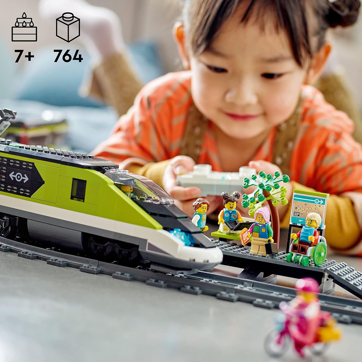 LEGO City Express - Conjunto de Tren de Pasajeros, Juguete de Tren...