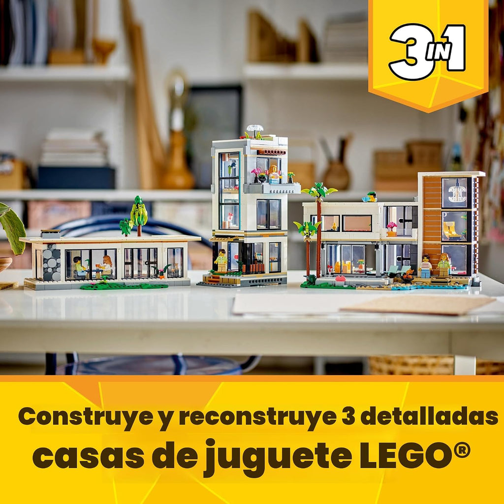 LEGO Creador 3 en 1 Casa Moderna 31153 | Regalo de regreso a clases...