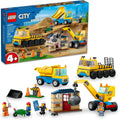 LEGO City Camiones de construcción y grúa de bola de demolición 603...