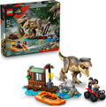 LEGO Jurassic World T. rex River Escape - Juguete de dinosaurio par...