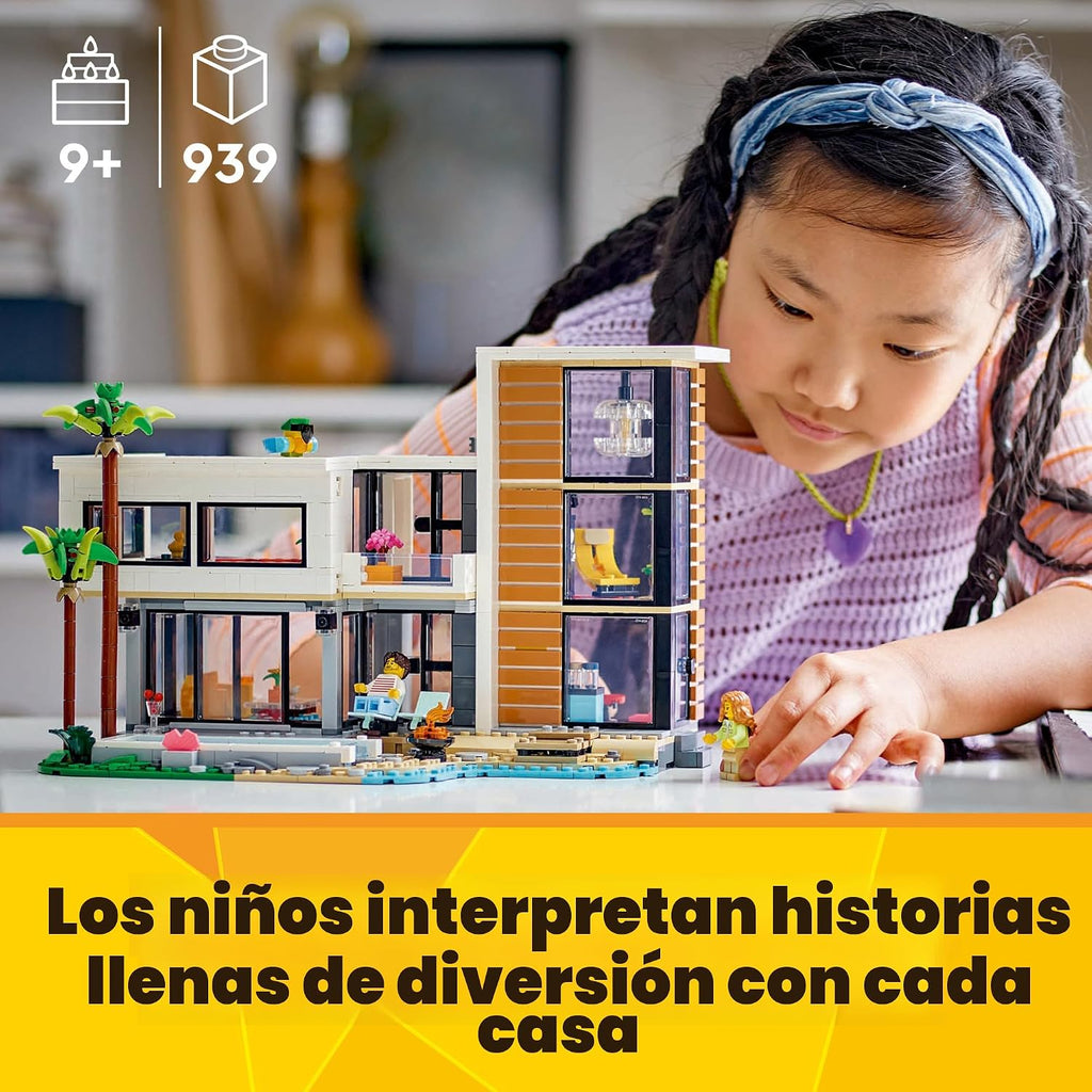 LEGO Creador 3 en 1 Casa Moderna 31153 | Regalo de regreso a clases...